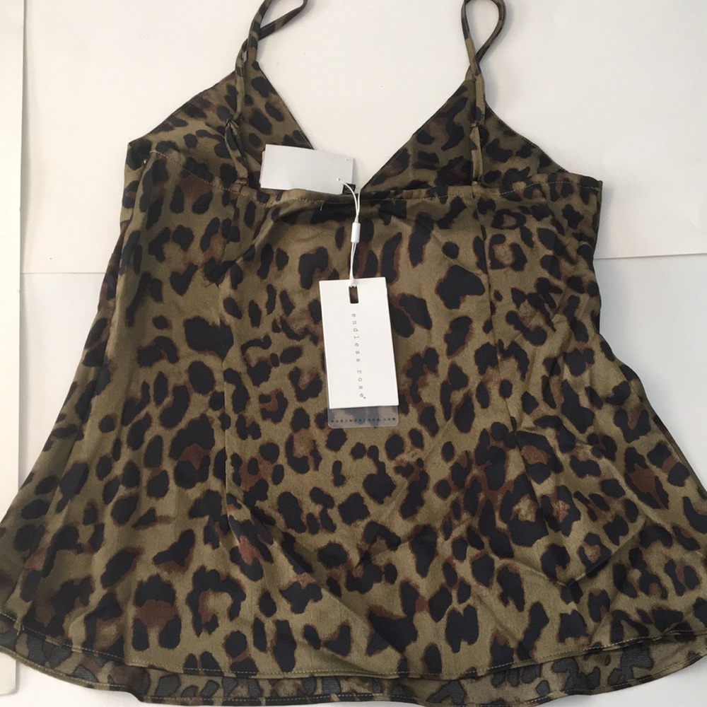 ENDLESS ROSE Animal Print TOP Size M - Picture 8 of 12